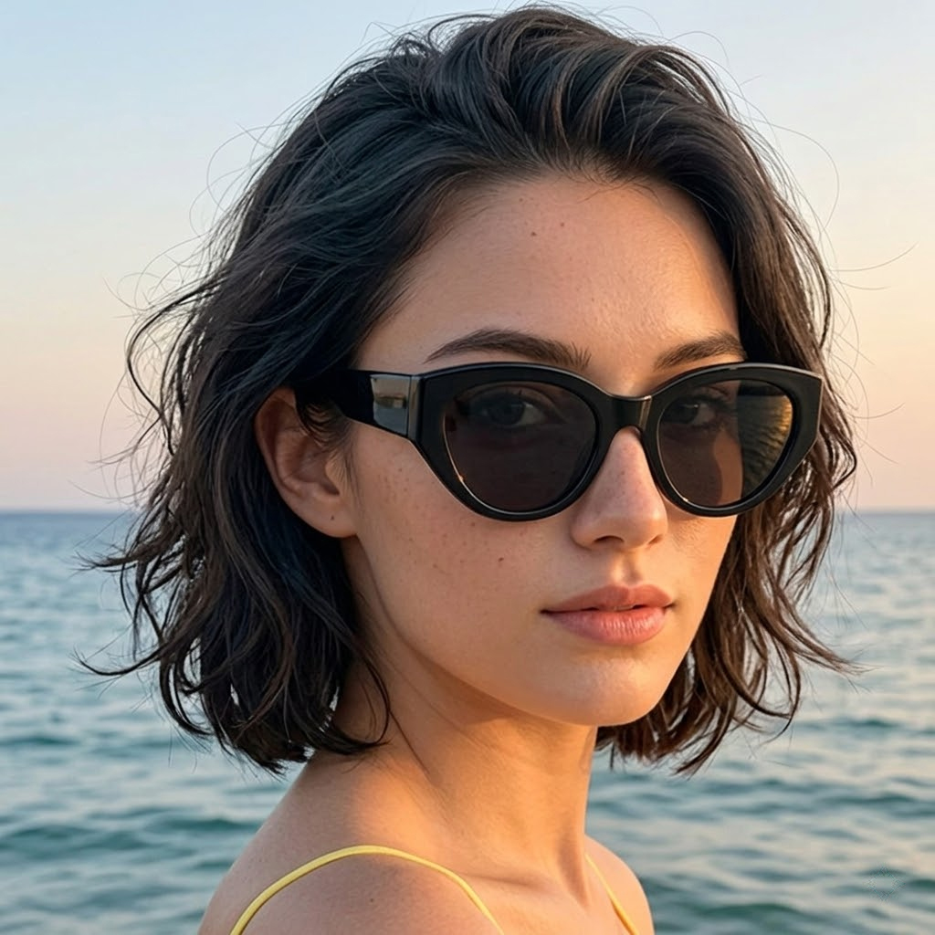 Travel Accessories Designer - Women Men Classic Cat-Eye Polarized Sunglasses