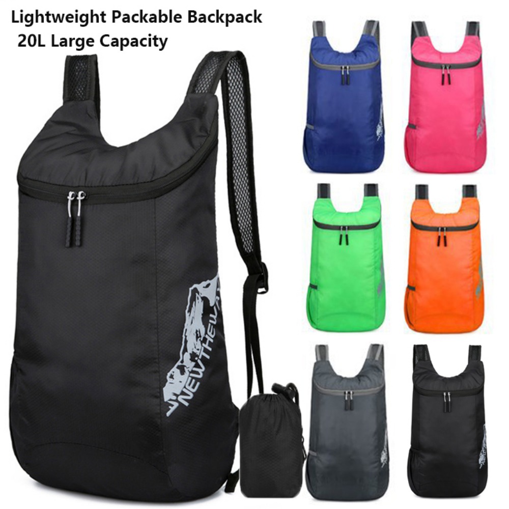 Packable Daypack Foldable - 20L Packable Backpack Lightweight Ultralight Foldable