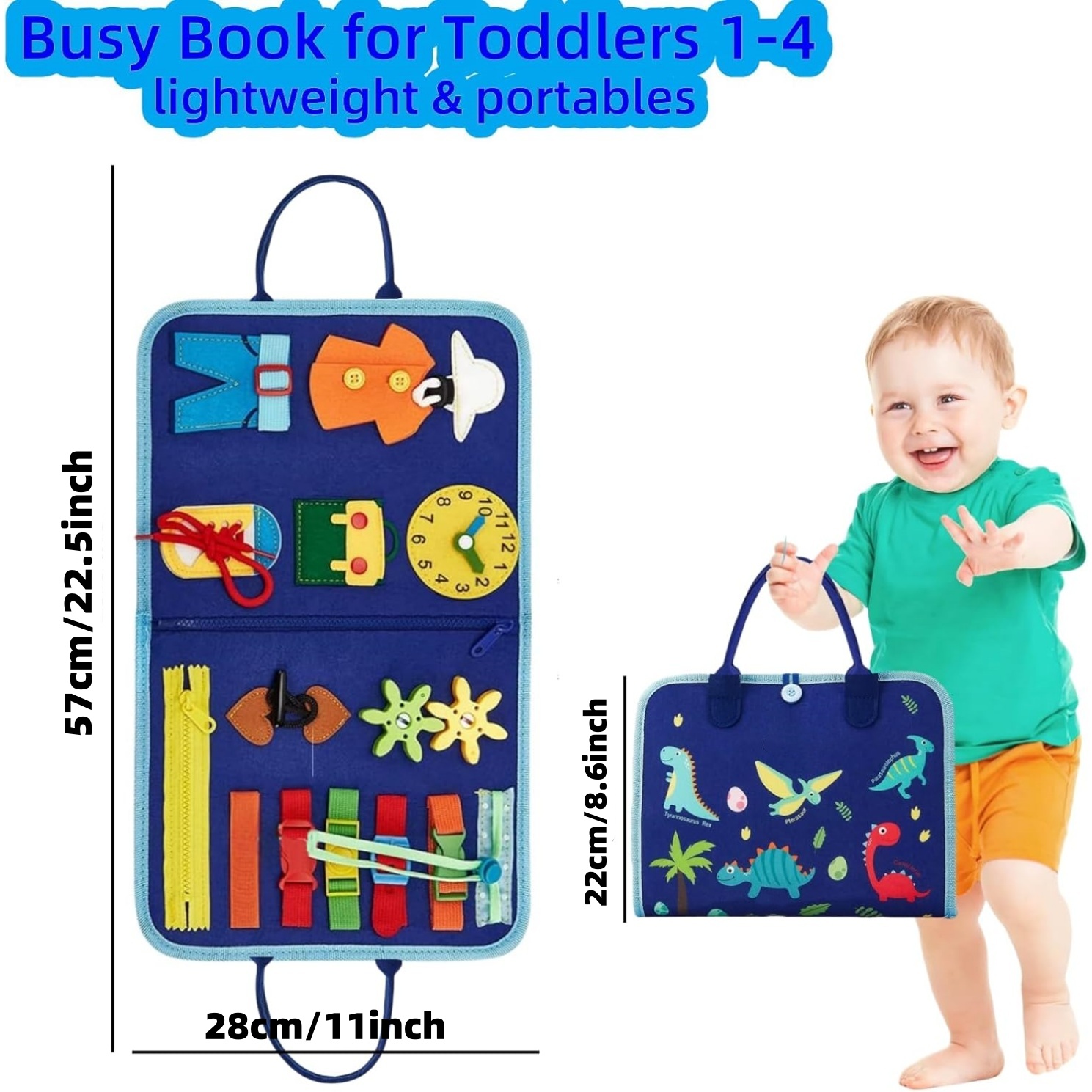 Toddler Busy Board - Montessor - Travel Accessories For Toddlers review and price