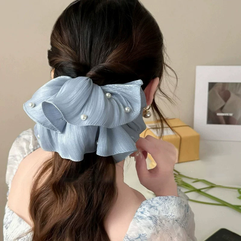 Pearl Mesh Headband with Pleat - Travel Accessories High End review and price