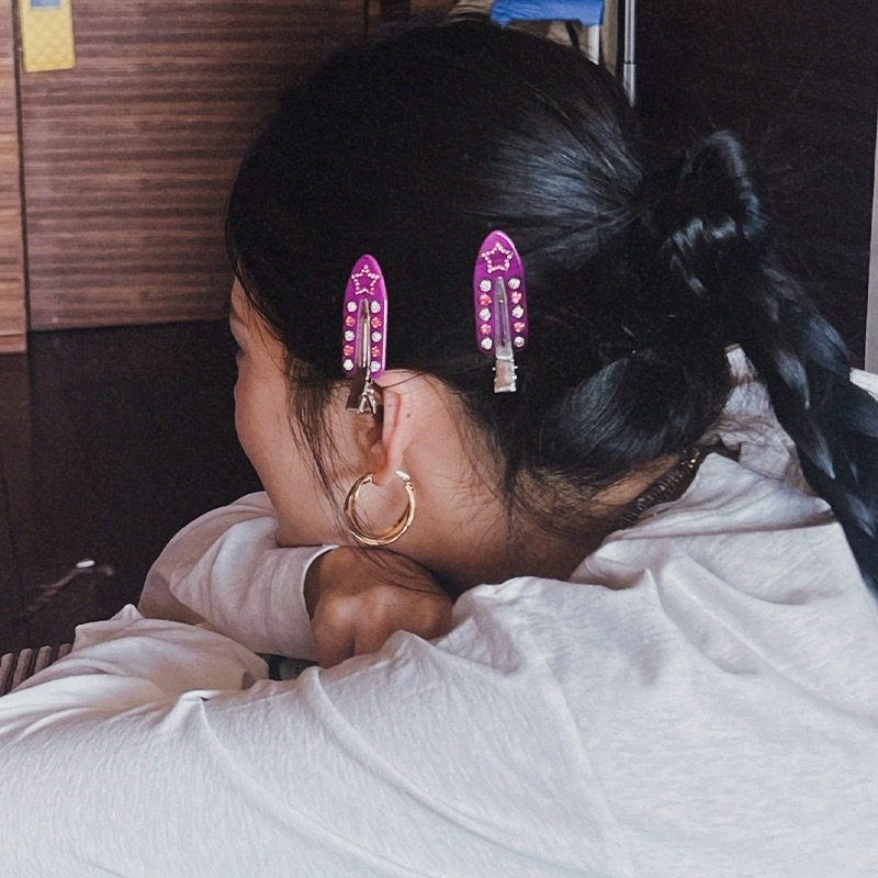 Love Heart Rhinestone Bangs Cl - Travel Accessories Designer review and price