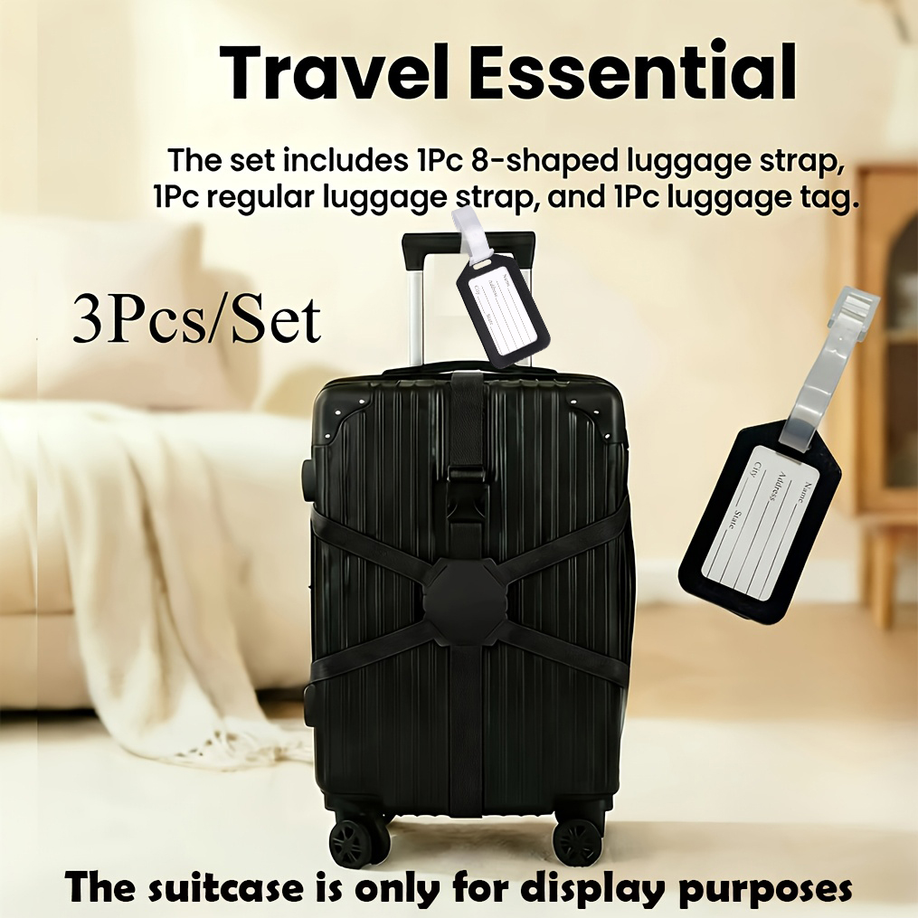 3-Piece Set (2 Luggage Straps  - Travel Accessories Designer review and price