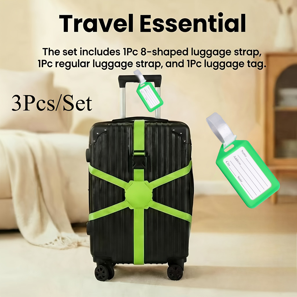 3-Piece Set (2 Luggage Straps  - Travel Accessories Designer review and price