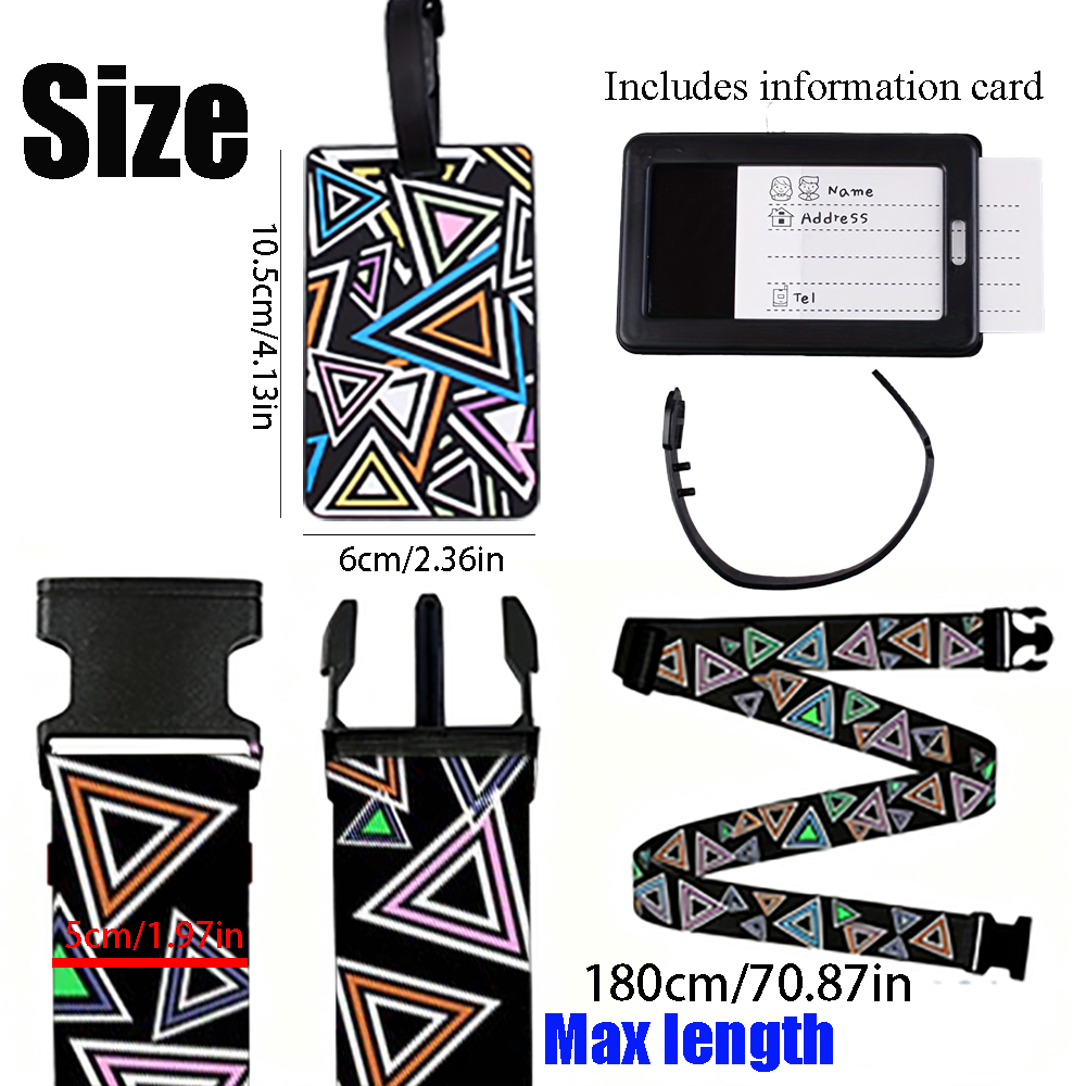 2-Piece Set of Luggage Straps  - Travel Accessories Designer review and price