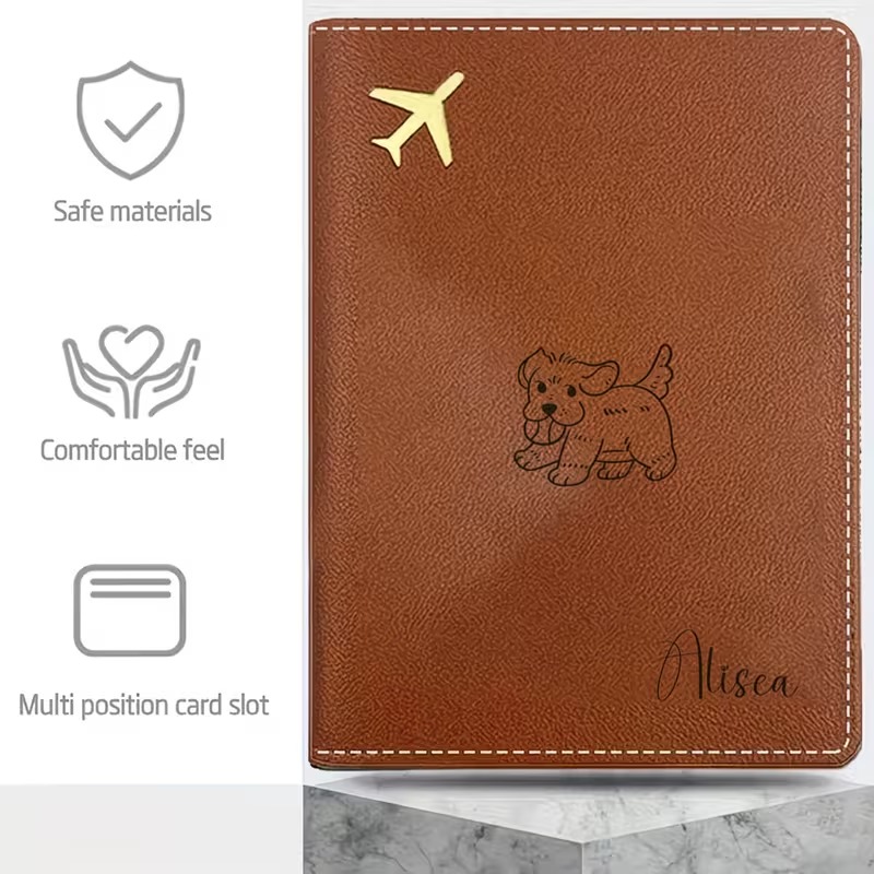 Custom Passport Cover with a C - Travel Accessories Designer review and price