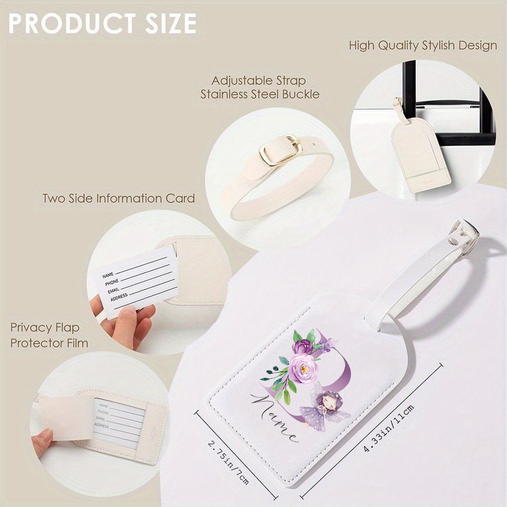 Personalized PU Luggage Tag, F - Travel Accessories Designer review and price
