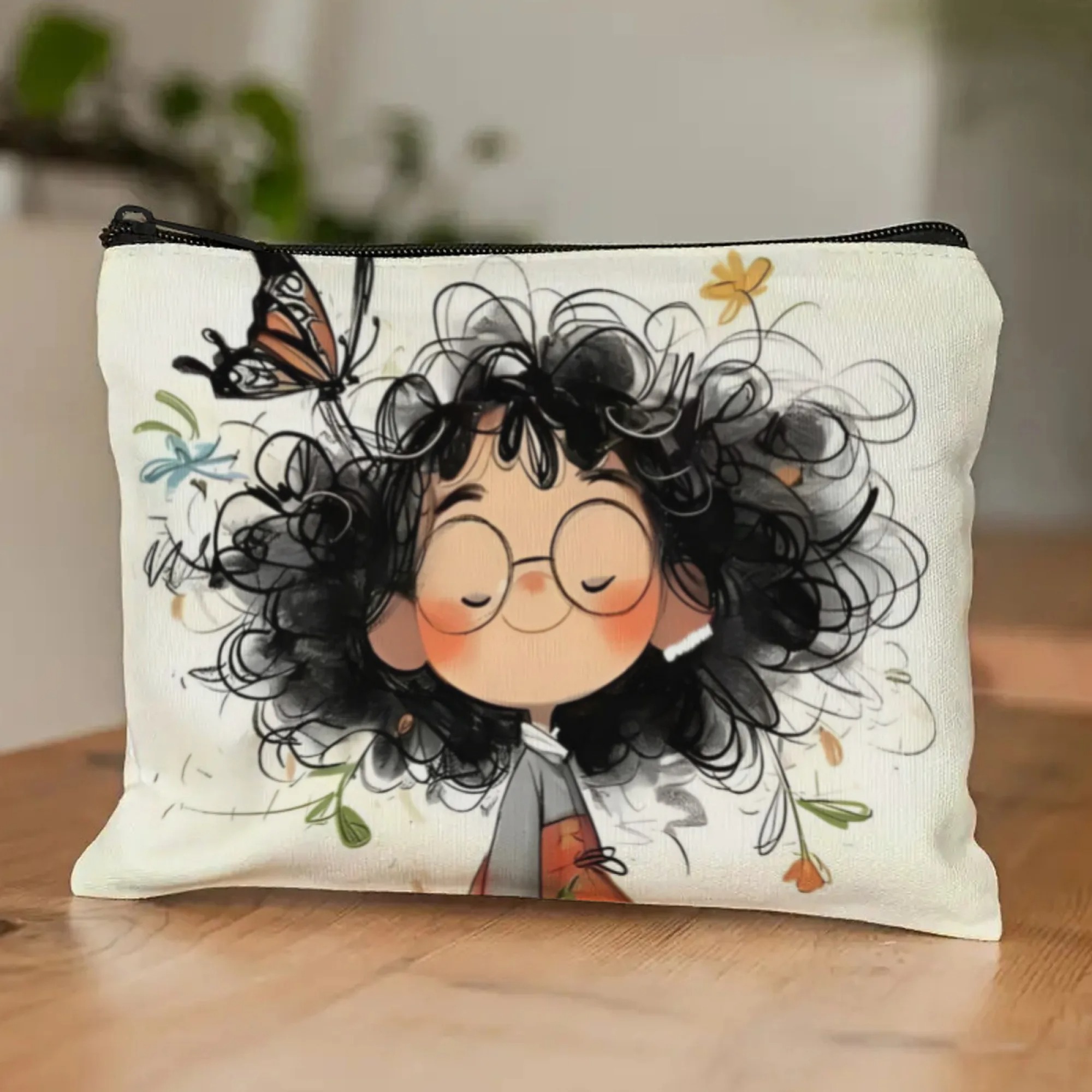 Cartoon Girl Makeup Bag Zipper - Travel Accessories Organizer review and price