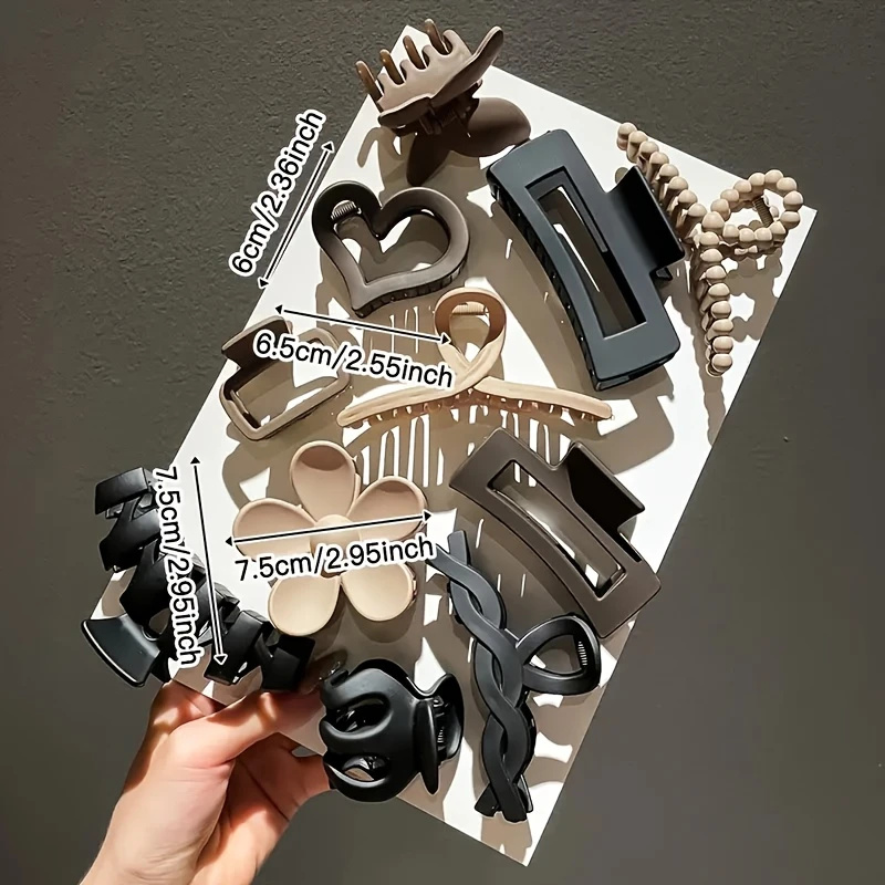 11Pcs Assorted Hair Claw Clips - Travel Accessories Designer review and price