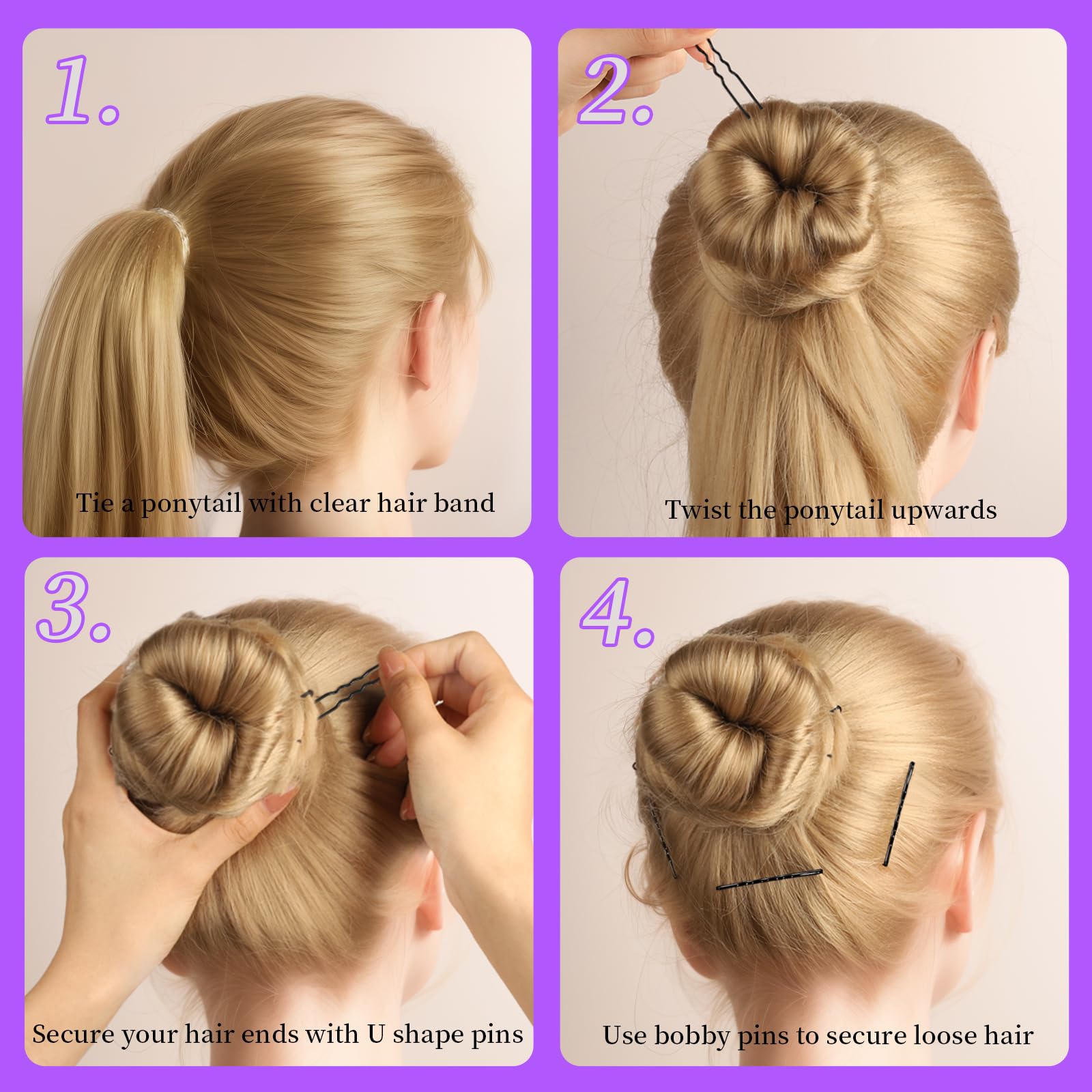 Hair Clip Set 4 Pcs/6 Pcs Natu - Travel Accessories For Toddlers review and price