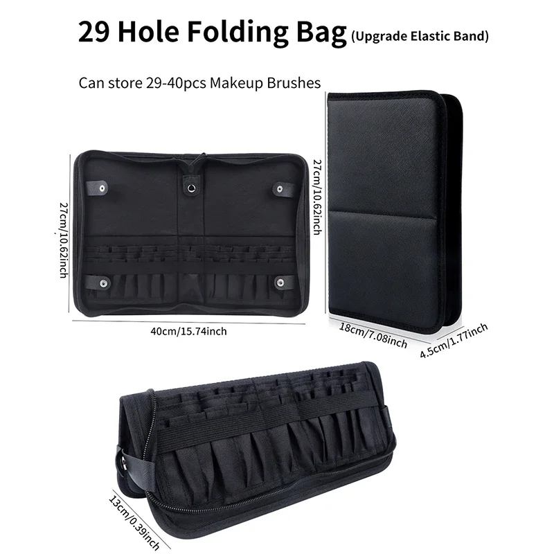 29/23 Holes Foldable Makeup Br - Travel Accessories Holder review and price