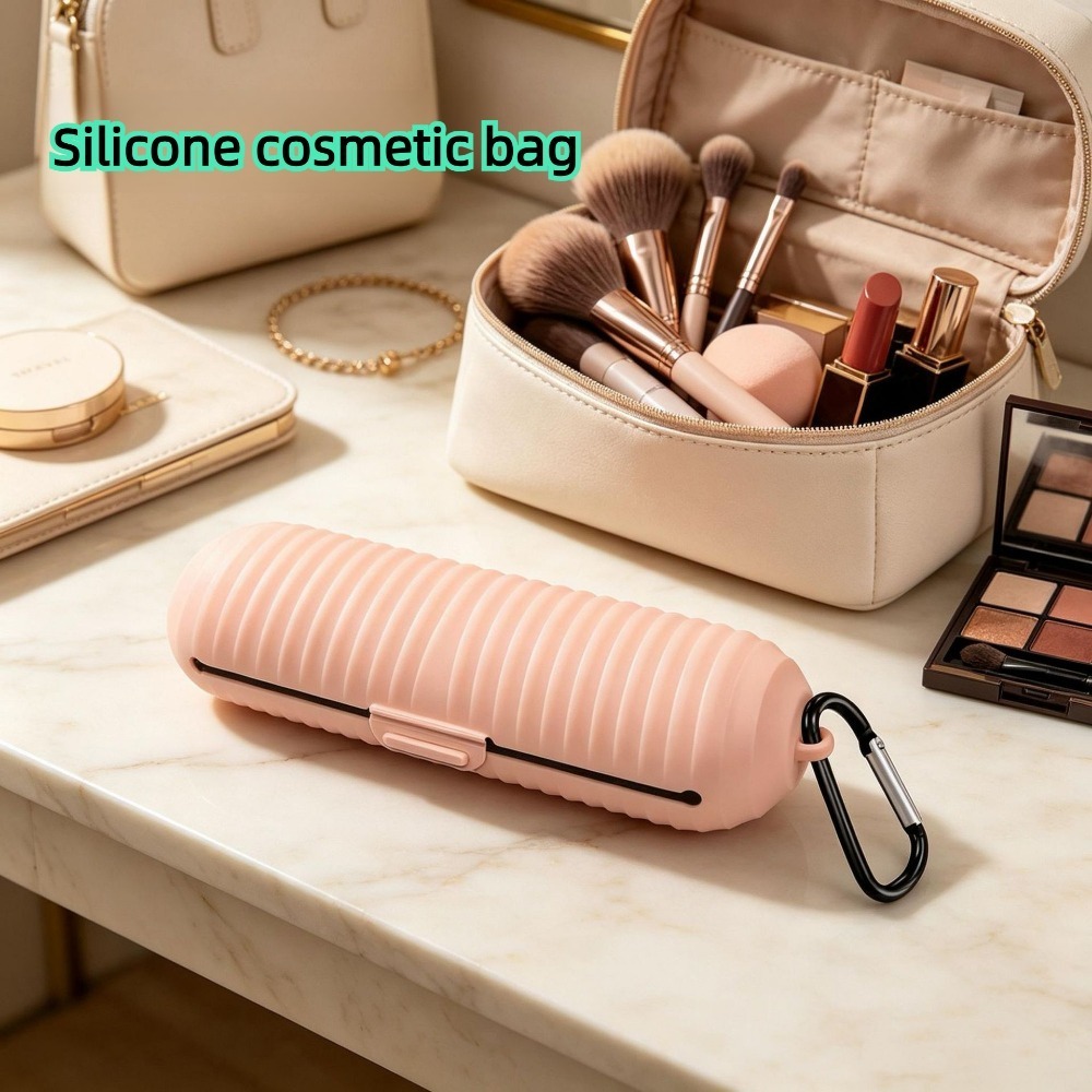 Portable Silicone Makeup Brush - Travel Accessories Holder review and price