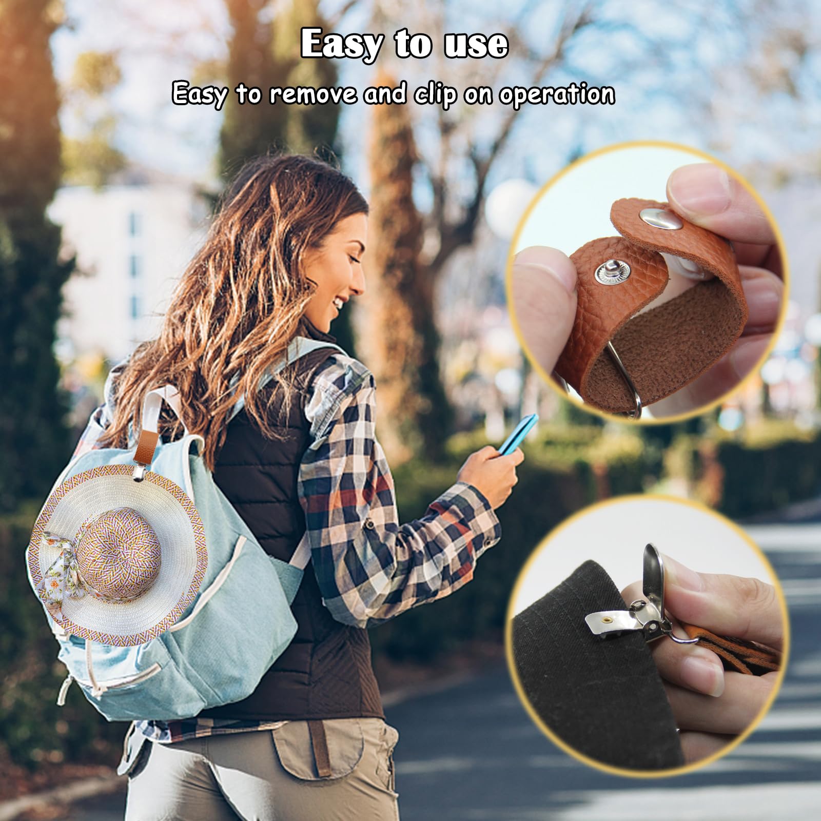 PU Leather Hat Clip for Travel - Travel Accessories Holder review and price