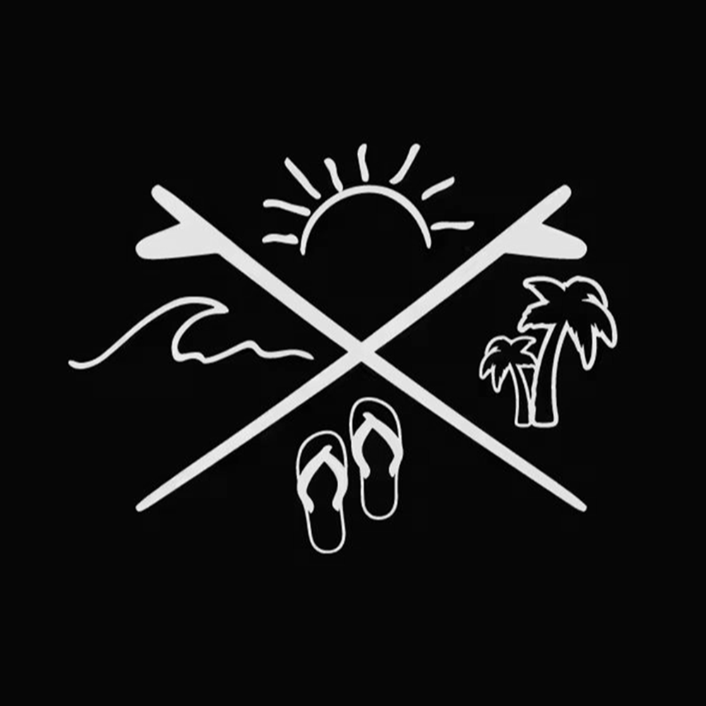 Summer Surf Vinyl Car Stickers - Travel Van Accessories review and price