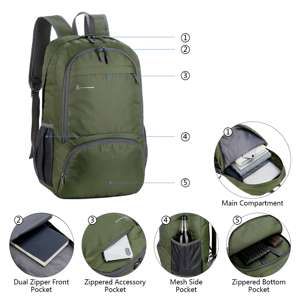 Lightweight Foldable Backpack  - Packable Daypack Foldable review and price